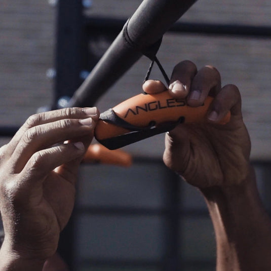 GymPin - Black Pro D-Handle Bar 30 Inch & Angles 90 Grips Combo - Two Great Products - Add More Weight