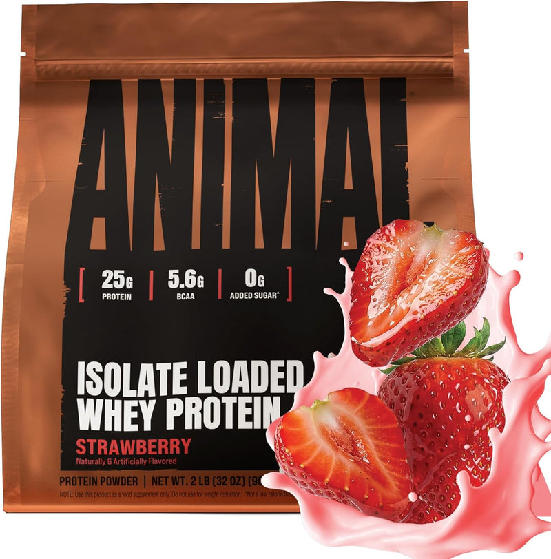 Load image into Gallery viewer, Animal Whey - Iso Whey Protein Blend - Stawberry / 2lb
