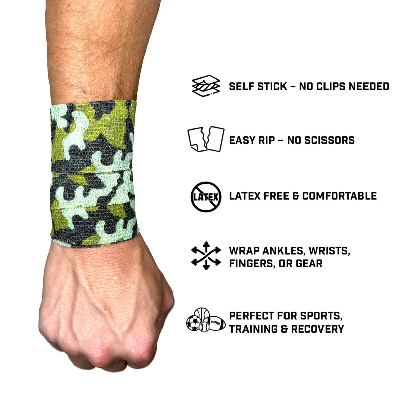 Load image into Gallery viewer, Elite Athletic Gear - Army Camo Self Stick Athletic Tape
