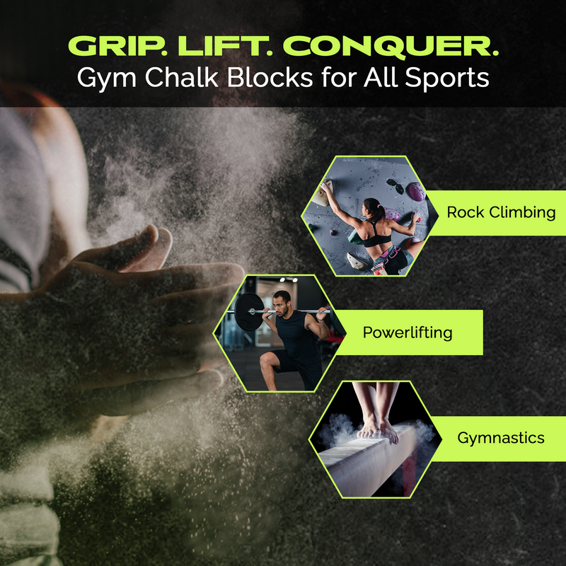 Load image into Gallery viewer, Premium Magnesium Block Chalk – Lab‑tested. Rugged. Ready for real workouts.
