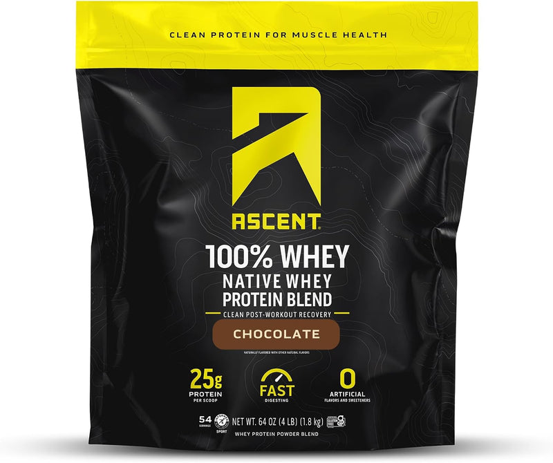 Load image into Gallery viewer, Ascent - 100% Whey Protein - Chocolate / 4lb Bag
