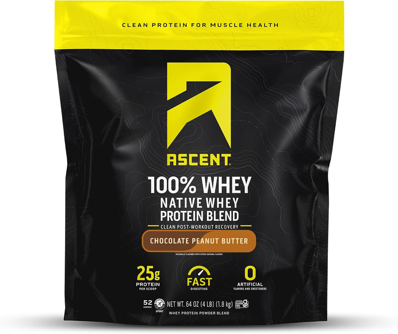 Load image into Gallery viewer, Ascent - 100% Whey Protein - Chocolate Peanut Butter / 4lb Bag
