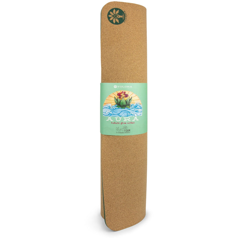 Load image into Gallery viewer, Yoloha Yoga - Awaken and Transform Aura Cork Yoga Mat
