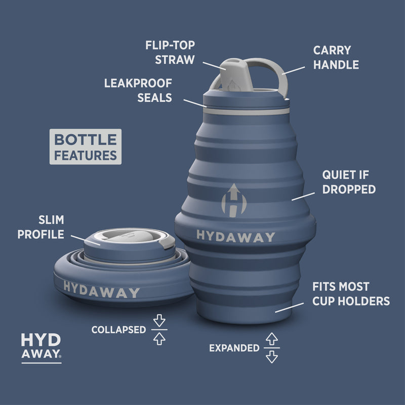 Load image into Gallery viewer, Hydaway - Collapsible Water Bottle | 17oz
