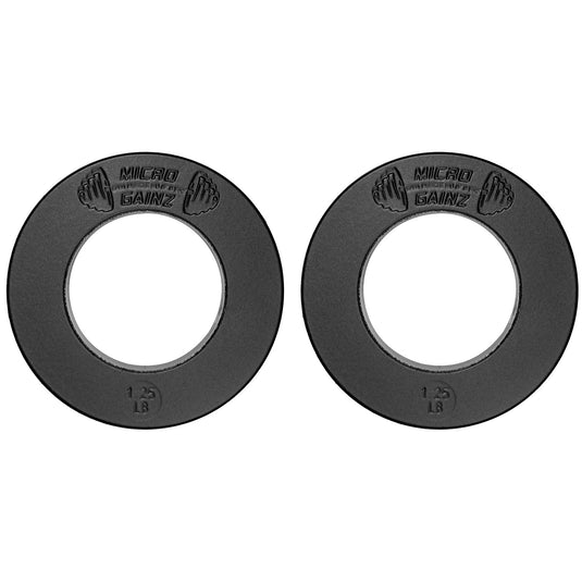 Micro Gainz - Olympic Size Fractional Weight Plates Pair of 1.25LB Plates