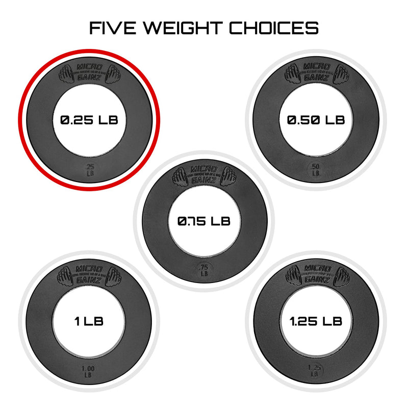Load image into Gallery viewer, Micro Gainz Olympic Size Fractional Weight Plates Pair of .25LB Plates
