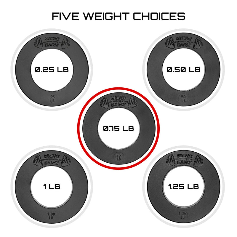 Load image into Gallery viewer, Micro Gainz Olympic Size Fractional Weight Plates Pair of .75LB Plates
