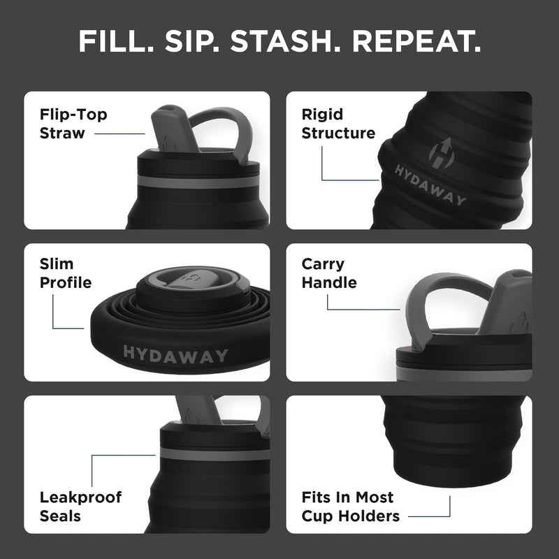 Load image into Gallery viewer, Hydaway - Collapsible Water Bottle | 25oz
