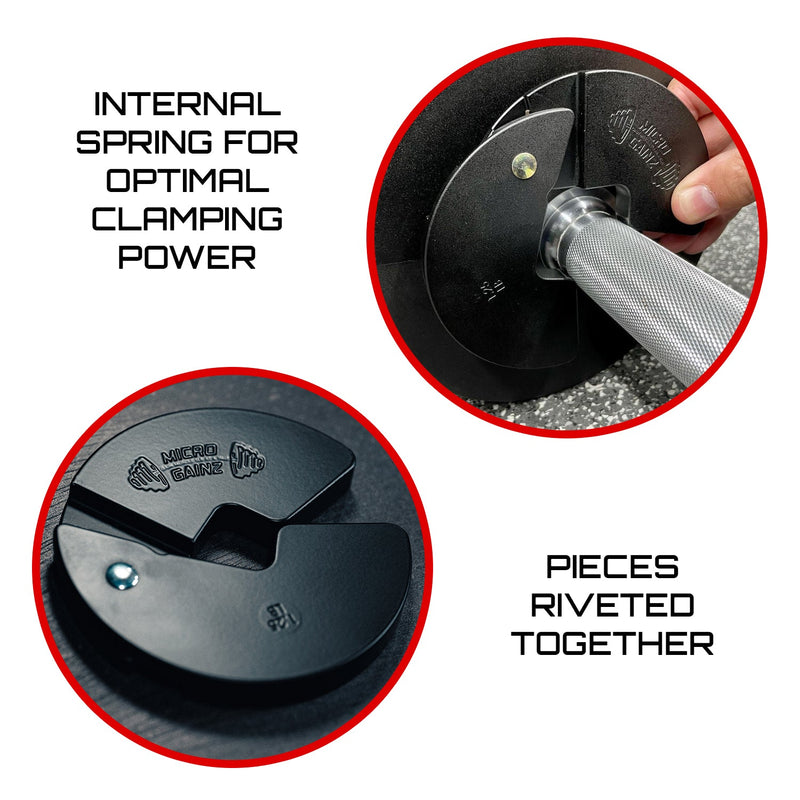 Load image into Gallery viewer, Micro Gainz Triple Pack of 1LB, 1.25LB, &amp; 2.5LB Dumbbell Fractional Weight Plates
