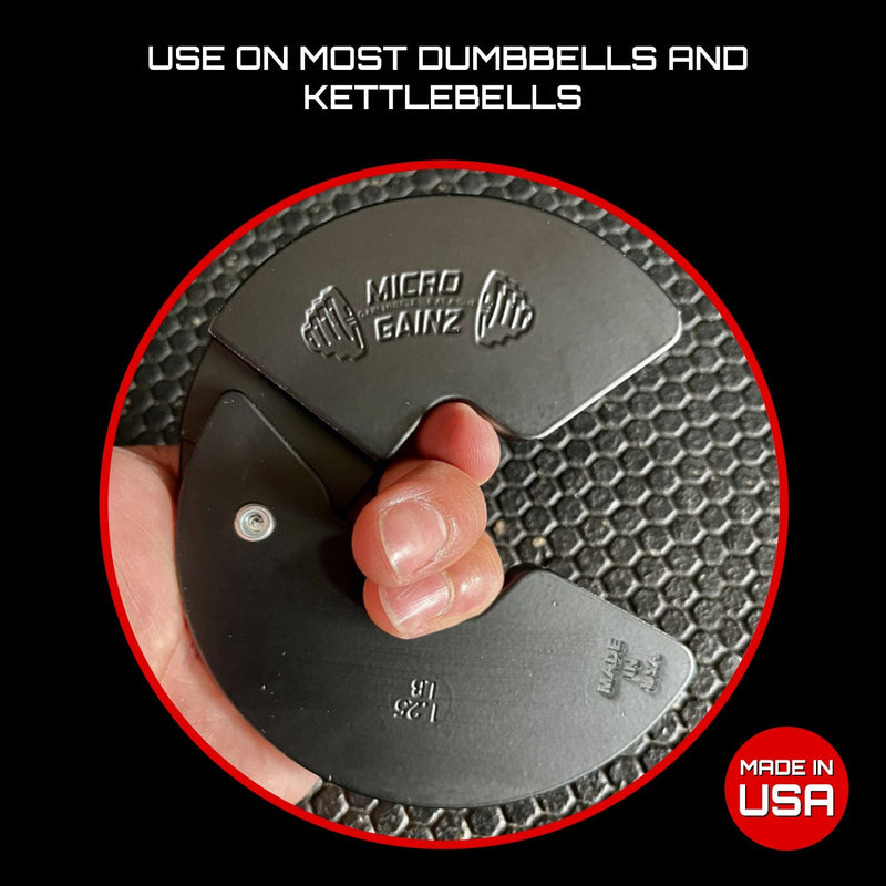 Load image into Gallery viewer, Micro Gainz Double Pack of 1LB &amp; 1.25LB Dumbbell Fractional Weight Plates
