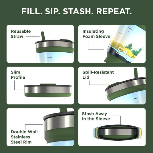 Hydaway - Collapsible Insulated Drink Tumbler