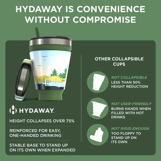 Hydaway - Collapsible Insulated Drink Tumbler