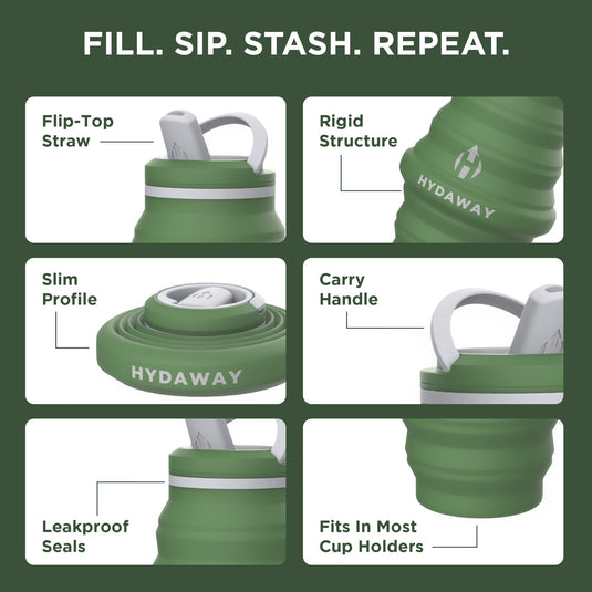 Hydaway - Collapsible Water Bottle | 25oz
