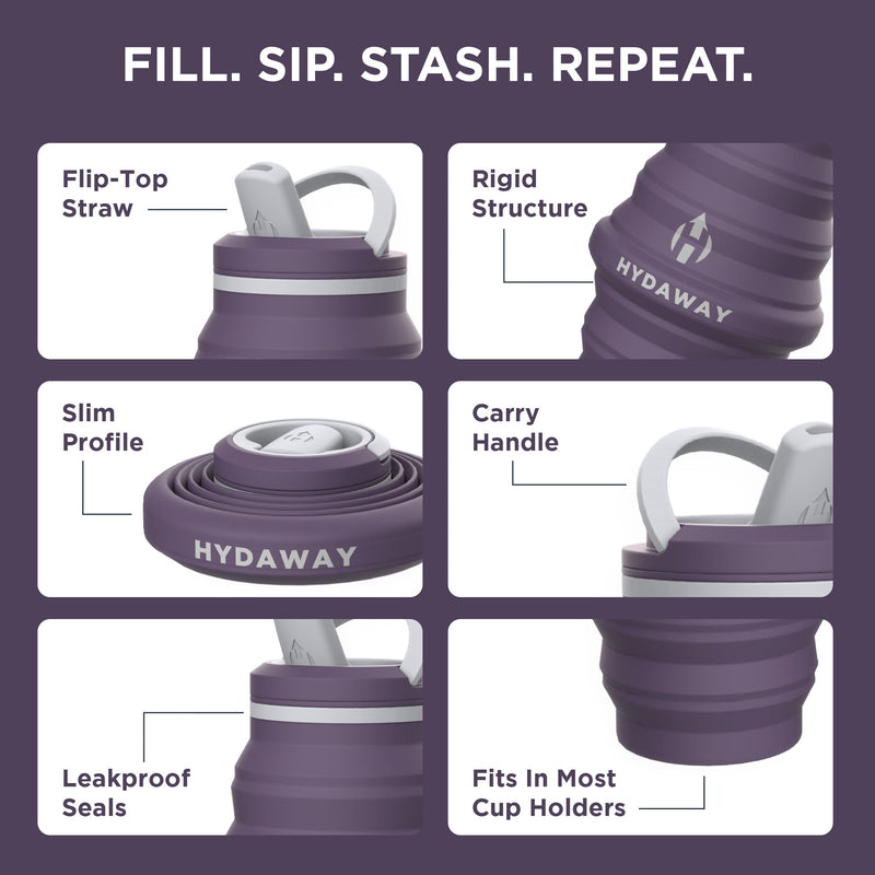 Load image into Gallery viewer, Hydaway - Collapsible Water Bottle | 25oz

