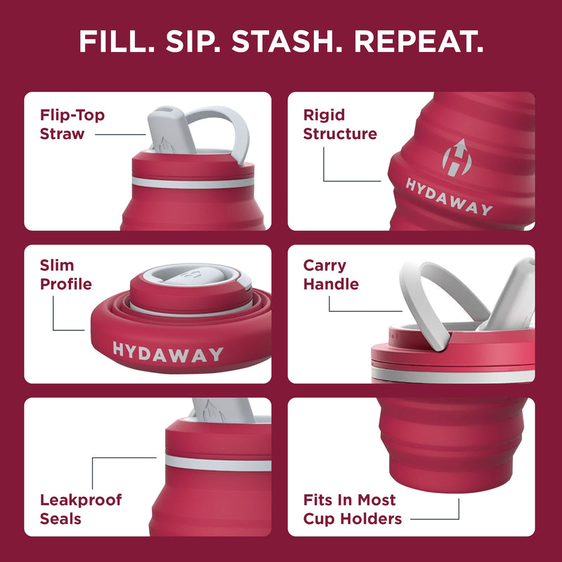 Load image into Gallery viewer, Hydaway - Collapsible Water Bottle | 17oz

