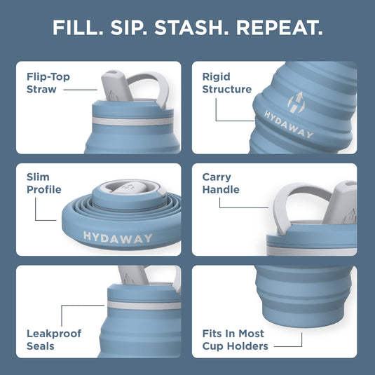 Hydaway - Collapsible Water Bottle | 25oz
