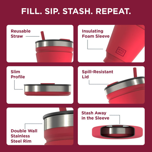 Hydaway - Collapsible Insulated Drink Tumbler