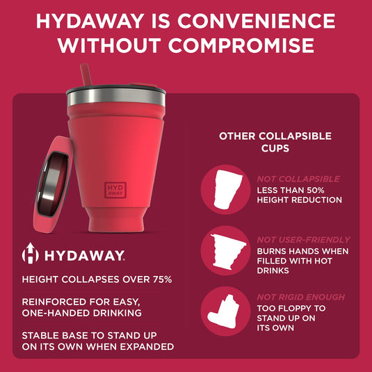 Hydaway - Collapsible Insulated Drink Tumbler
