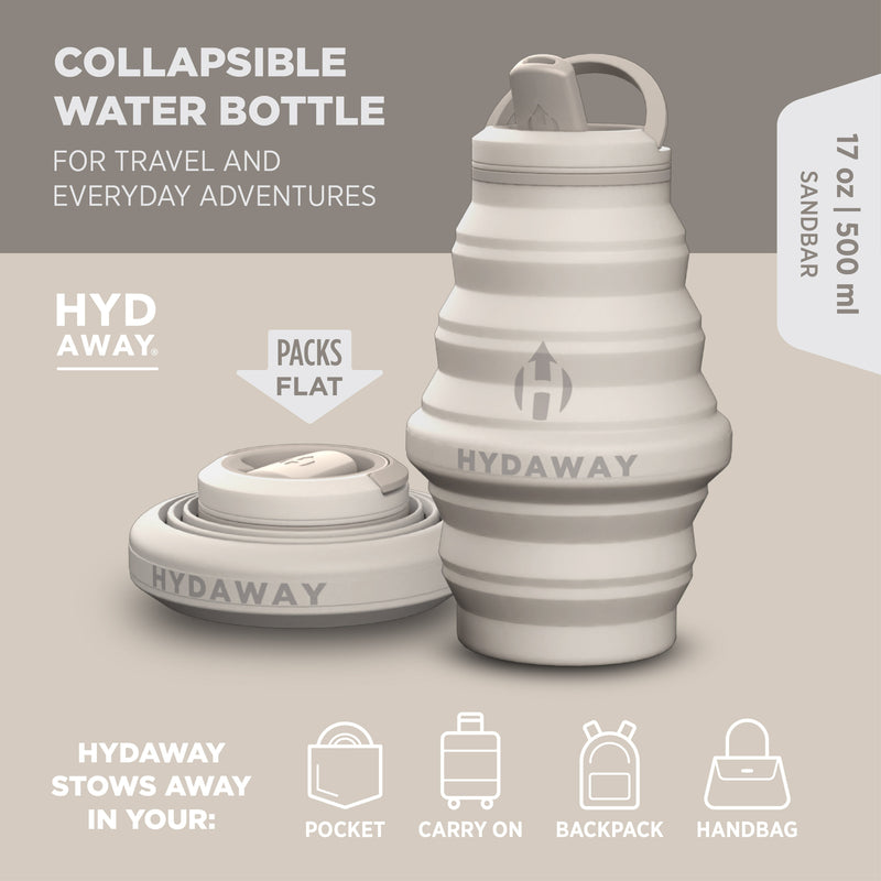 Load image into Gallery viewer, Hydaway - Collapsible Water Bottle | 17oz
