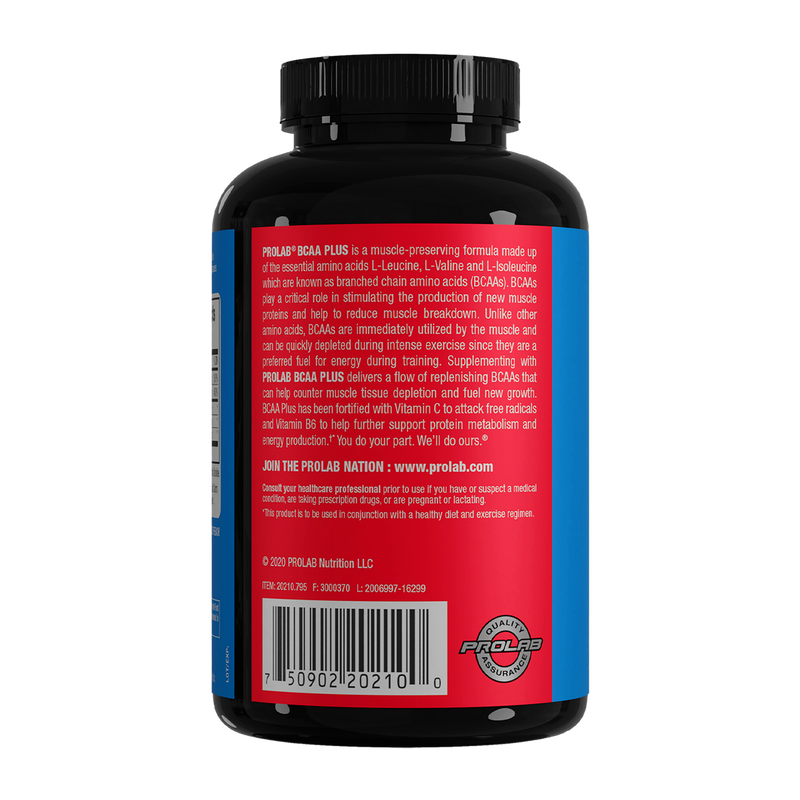 Load image into Gallery viewer, Prolab Nutrition - BCAA Plus (180 Count)
