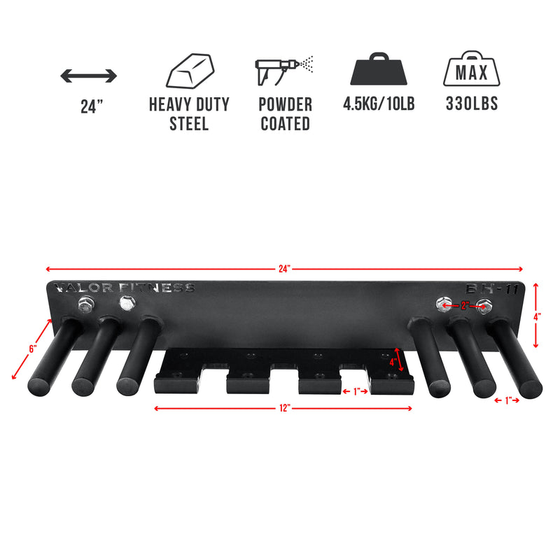 Load image into Gallery viewer, Valor Fitness - Multipurpose Wall Mounted Storage Rack
