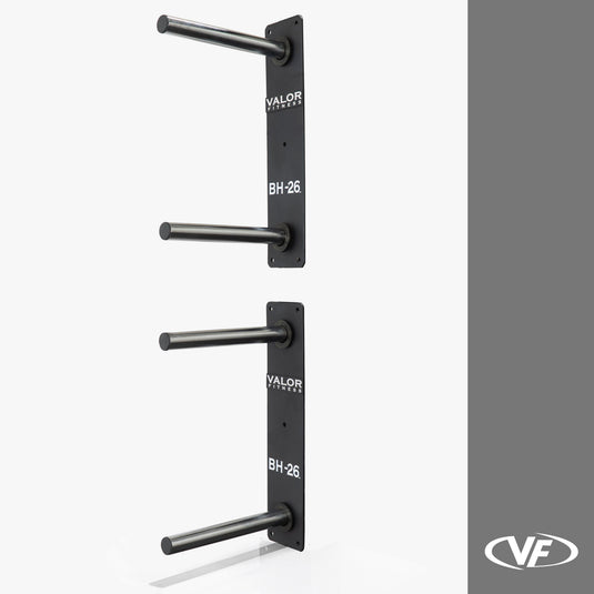 Valor Fitness - Wall Mounted 4 Peg Olympic Plate Storage