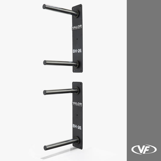 Valor Fitness - Wall Mounted 4 Peg Olympic Plate Storage