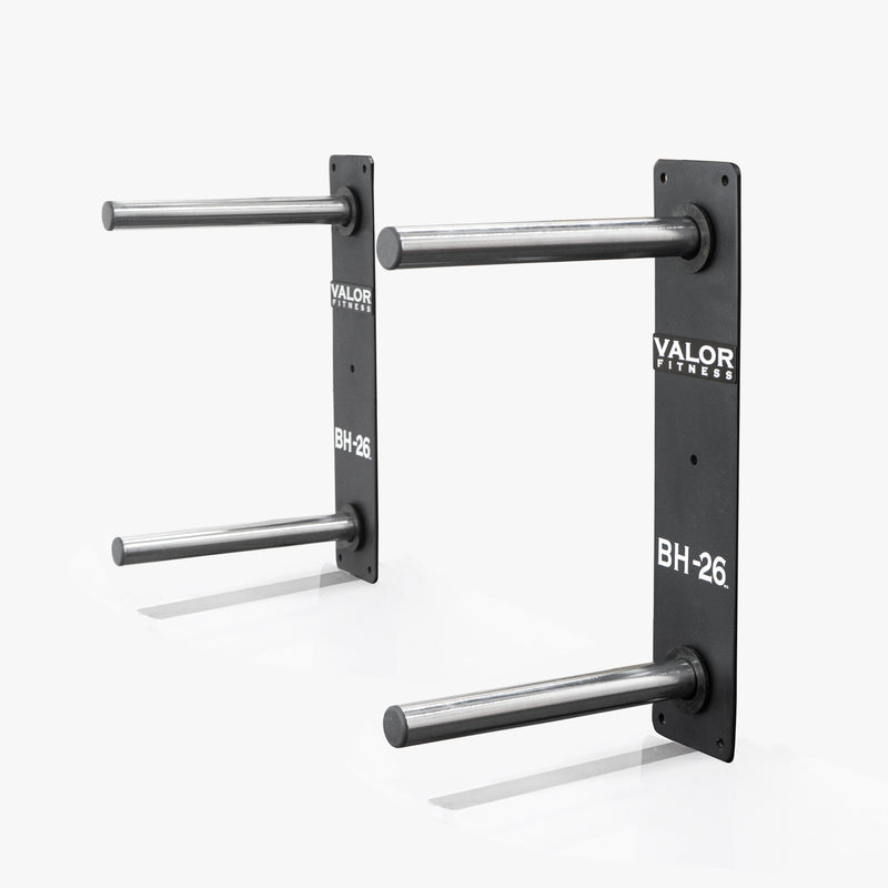 Load image into Gallery viewer, Valor Fitness - Wall Mounted 4 Peg Olympic Plate Storage
