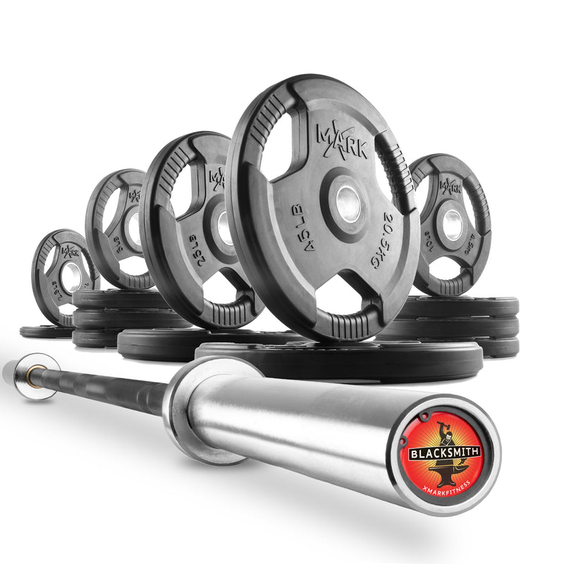 Load image into Gallery viewer, XMARK - Tri-Grip Olympic Weight Plates and Olympic Barbell Sets
