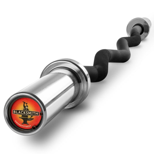 XMARK - Blacksmith EZ Curl Bar, Fits Olympic Weight Plates