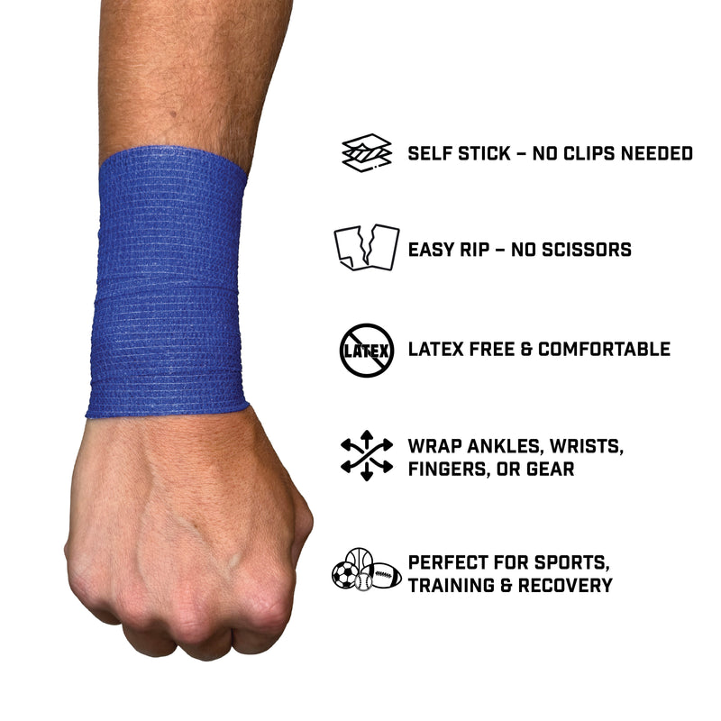 Load image into Gallery viewer, Elite Athletic Gear - Blue Self Stick Athletic Tape
