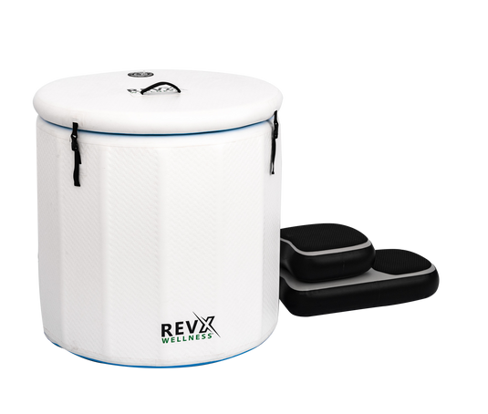 RevX Wellness - RevX Inflatable Barrel with Inflatable Steps