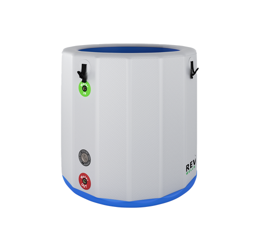 RevX Wellness - RevX Inflatable Barrel with Inflatable Steps
