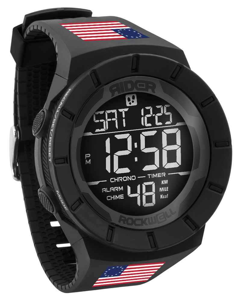 Load image into Gallery viewer, Rockwell Time - Coliseum Fit™ Betsy Ross Edition (Phantom Black) Watch
