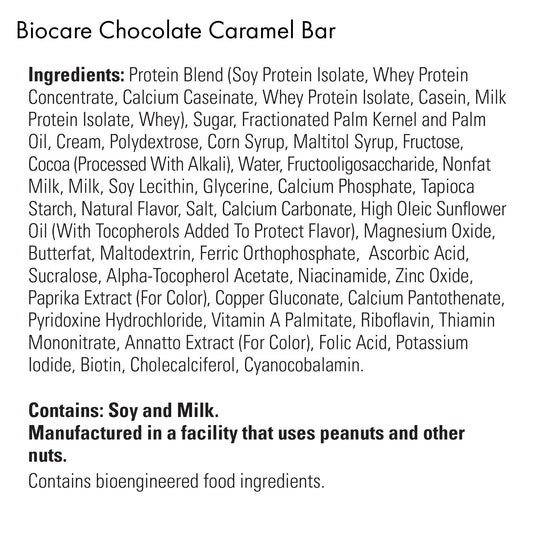 Biocare - High Protein Chocolate Caramel Bar