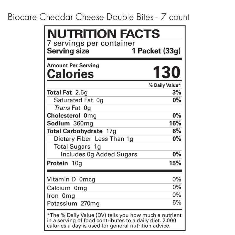 Load image into Gallery viewer, Biocare - High Protein Cheddar Cheese Double Bites
