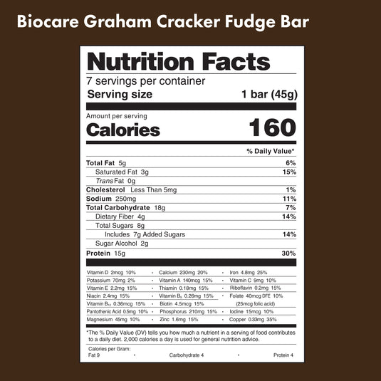 Biocare - 15G Protein Graham Cracker Fudge Bar