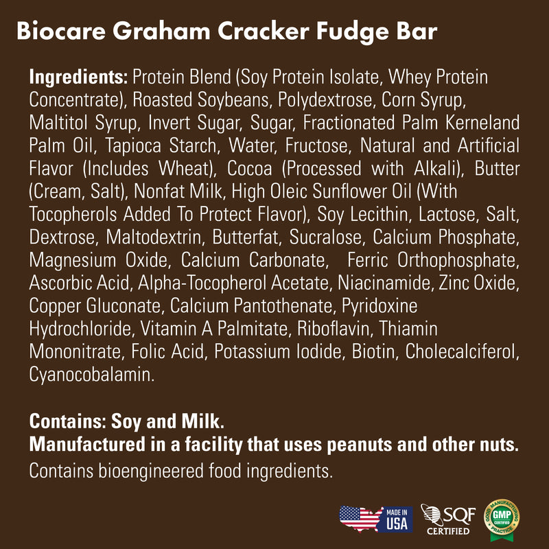 Load image into Gallery viewer, Biocare - 15G Protein Graham Cracker Fudge Bar
