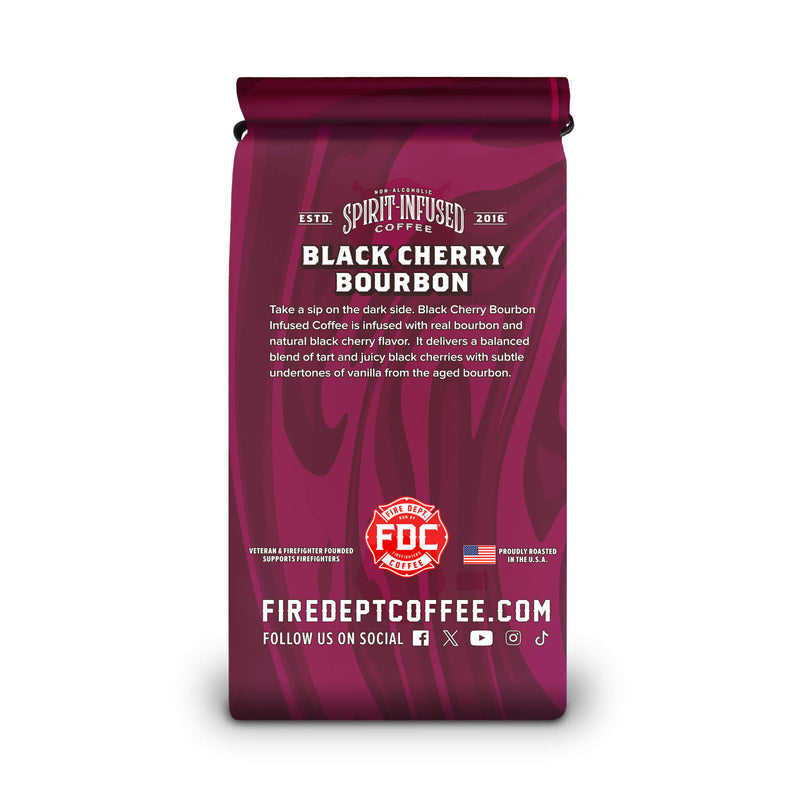 Load image into Gallery viewer, Fire Department Coffee - Black Cherry Bourbon Infused Coffee
