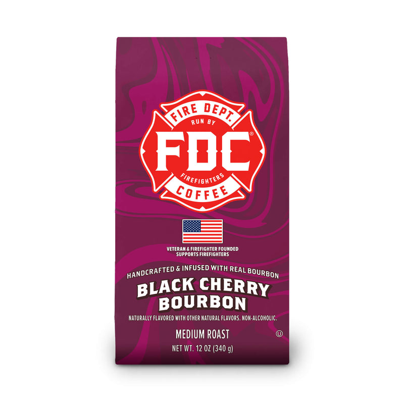 Load image into Gallery viewer, Fire Department Coffee - Black Cherry Bourbon Infused Coffee
