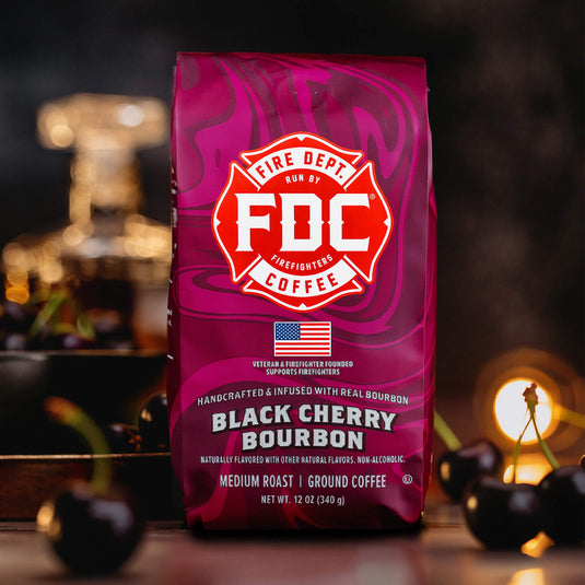 Fire Department Coffee - Black Cherry Bourbon Infused Coffee