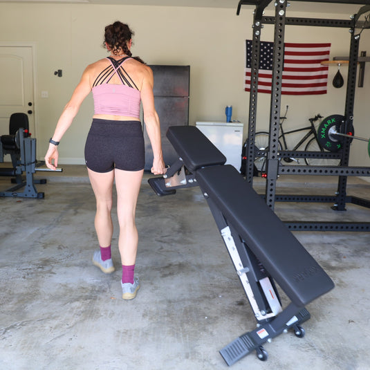 XMARK - Black Hawk Commercial Adjustable Weight Bench (Pre-assembled)