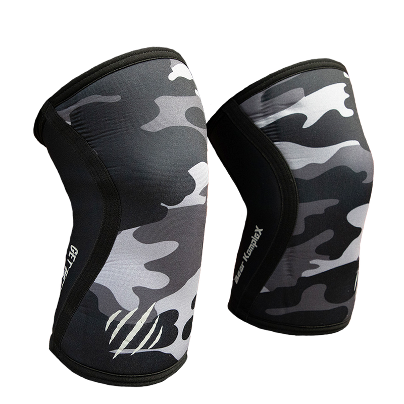 Load image into Gallery viewer, Bear KompleX - Knee Sleeves - Black Camo
