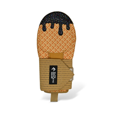 Elite Athletic Gear - Black Ice Cream Sliding Mitt