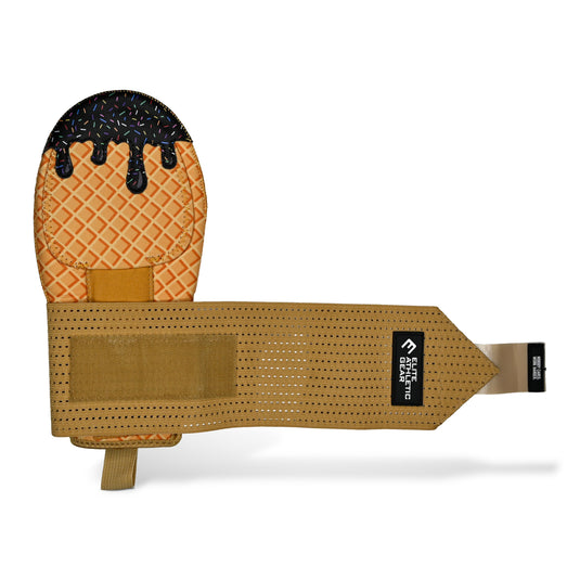 Elite Athletic Gear - Black Ice Cream Sliding Mitt