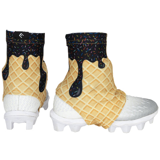 Elite Athletic Gear - Black Ice Cream Cleat Covers