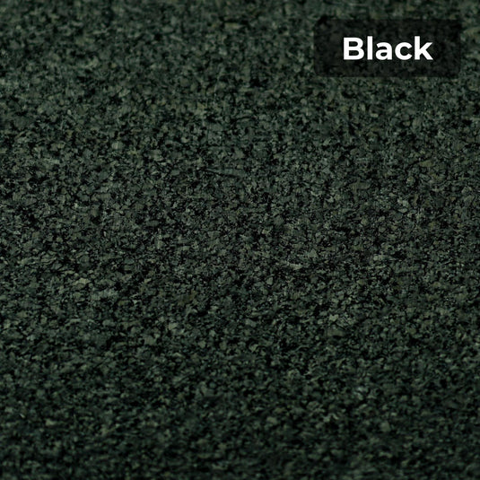 Black rubber flooring swatch
