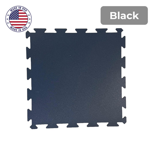 Black rubber flooring swatch