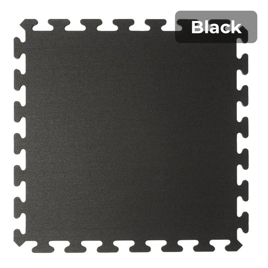 Black rubber flooring swatch