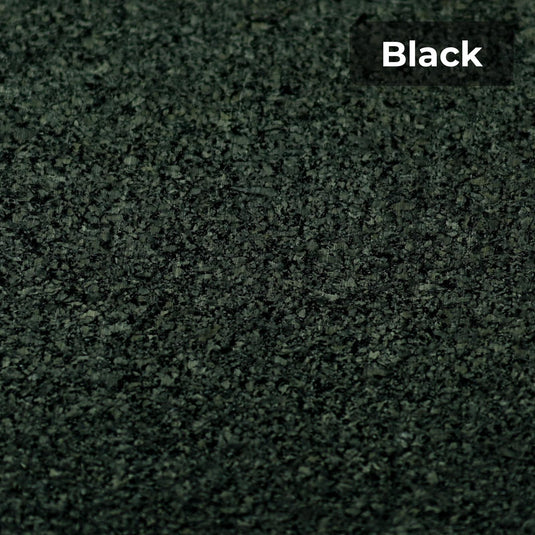 Black rubber flooring swatch